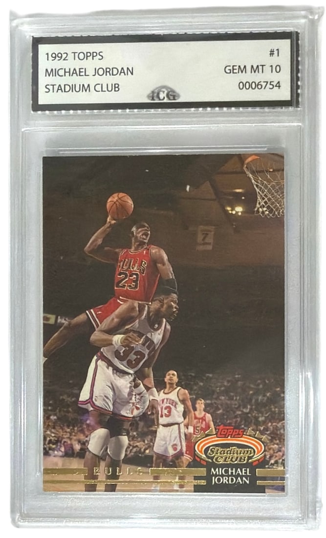 1992 Topps Michael Jordan Stadium Club | No. 1 | Graded 10 (1 of 2)