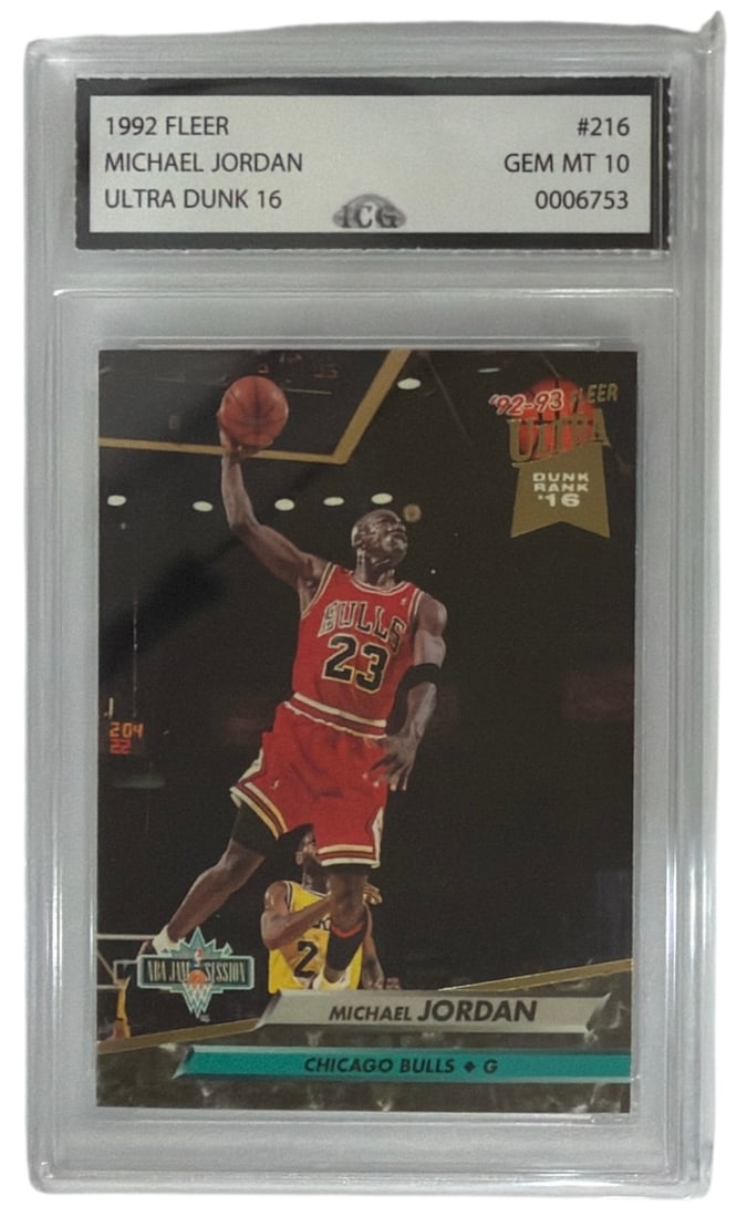 1992 Fleer Michael Jordan Ultra Dunk | No. 216 | Graded 10 (1 of 2)