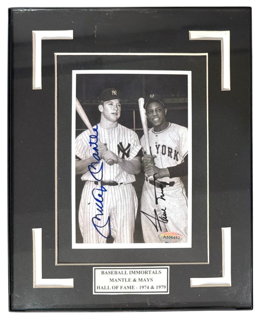 Mickey Mantle and Willie Mays Photo (1 of 3)