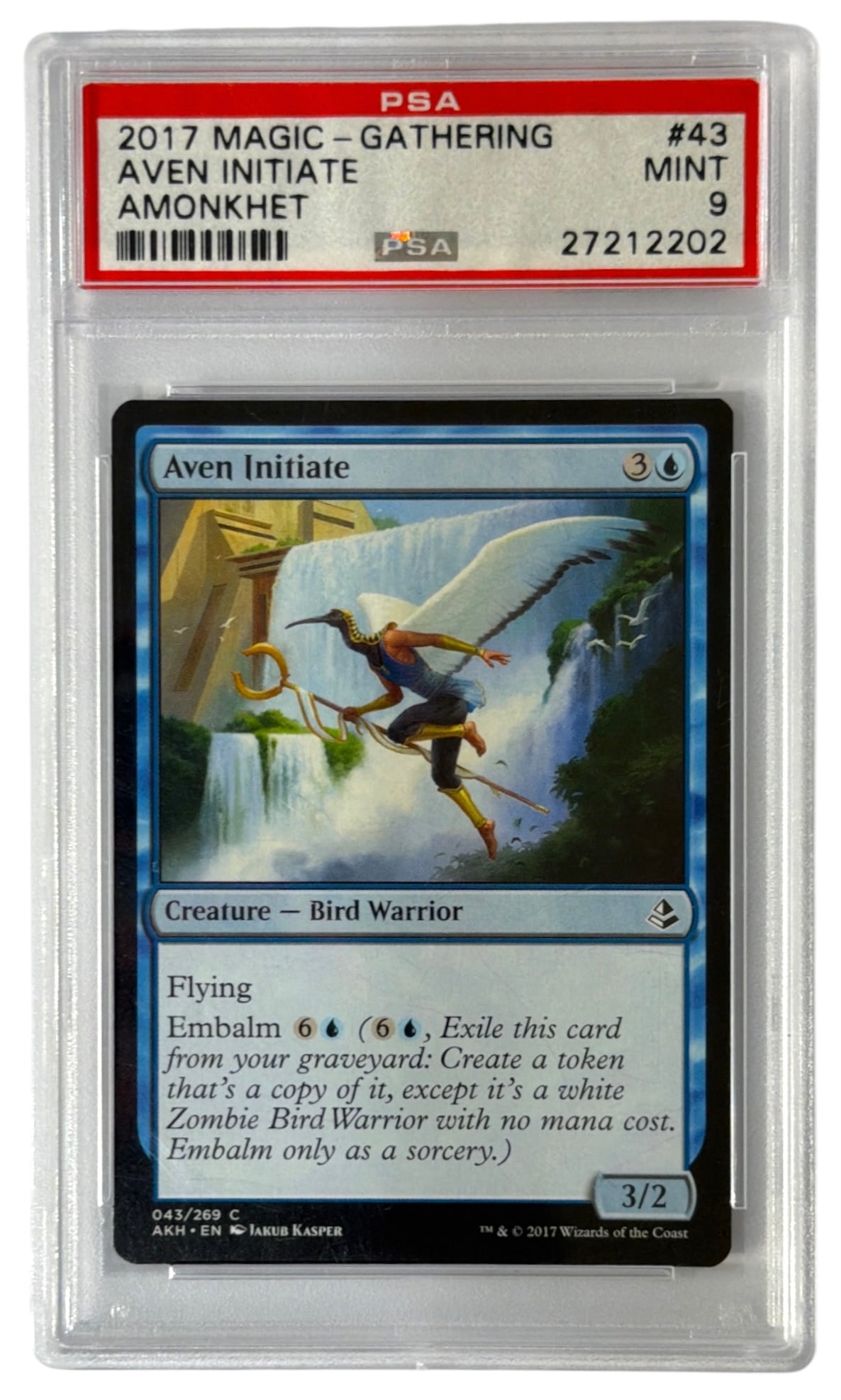2017 Aven Initiate | Magic Gathering Card | No. 43 | Graded 9 (1 of 2)