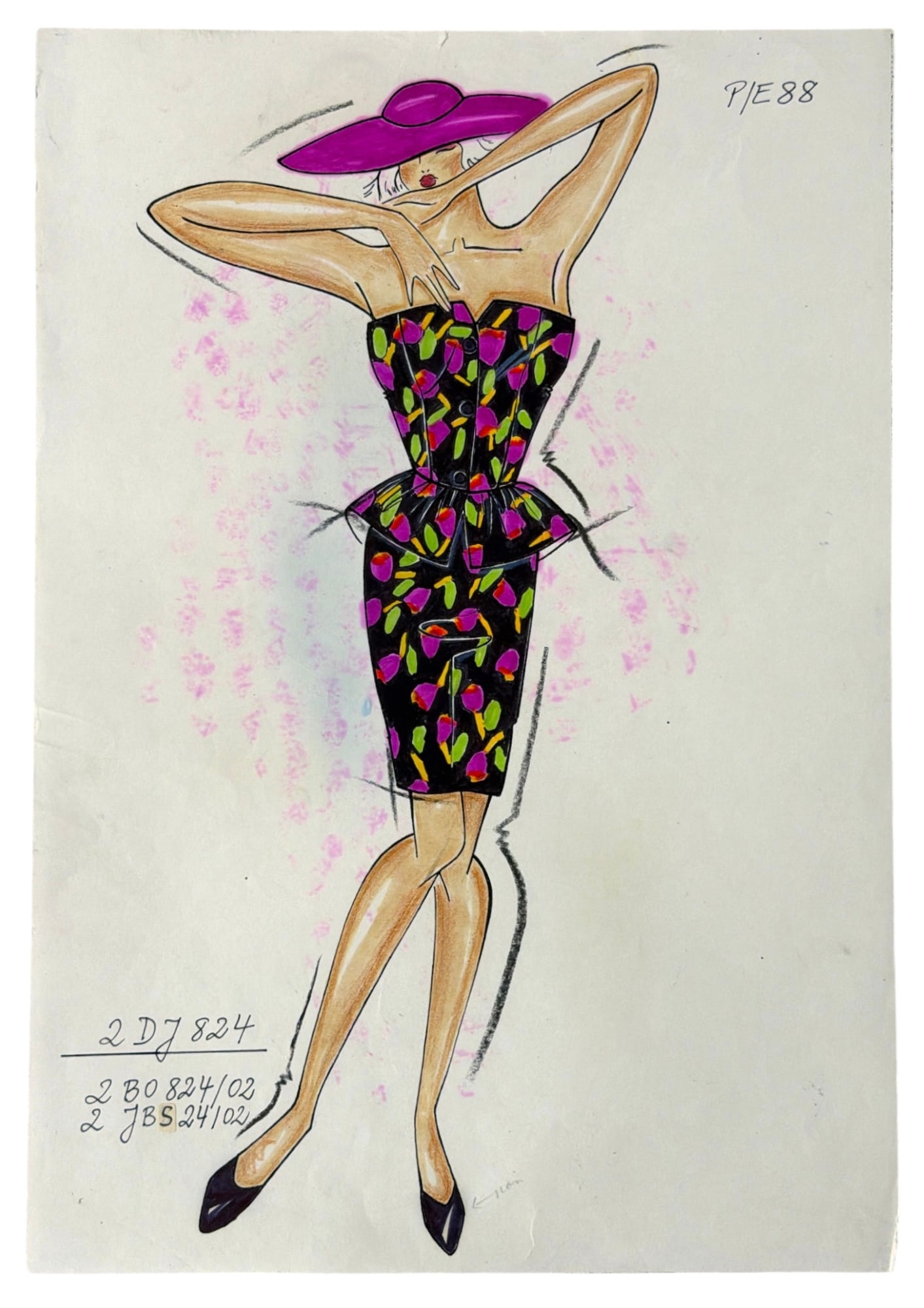 Designer Hand Drawn Artwork From Fashion Company Dior: Designer Hand Drawn Artwork From Fashion Company Dior