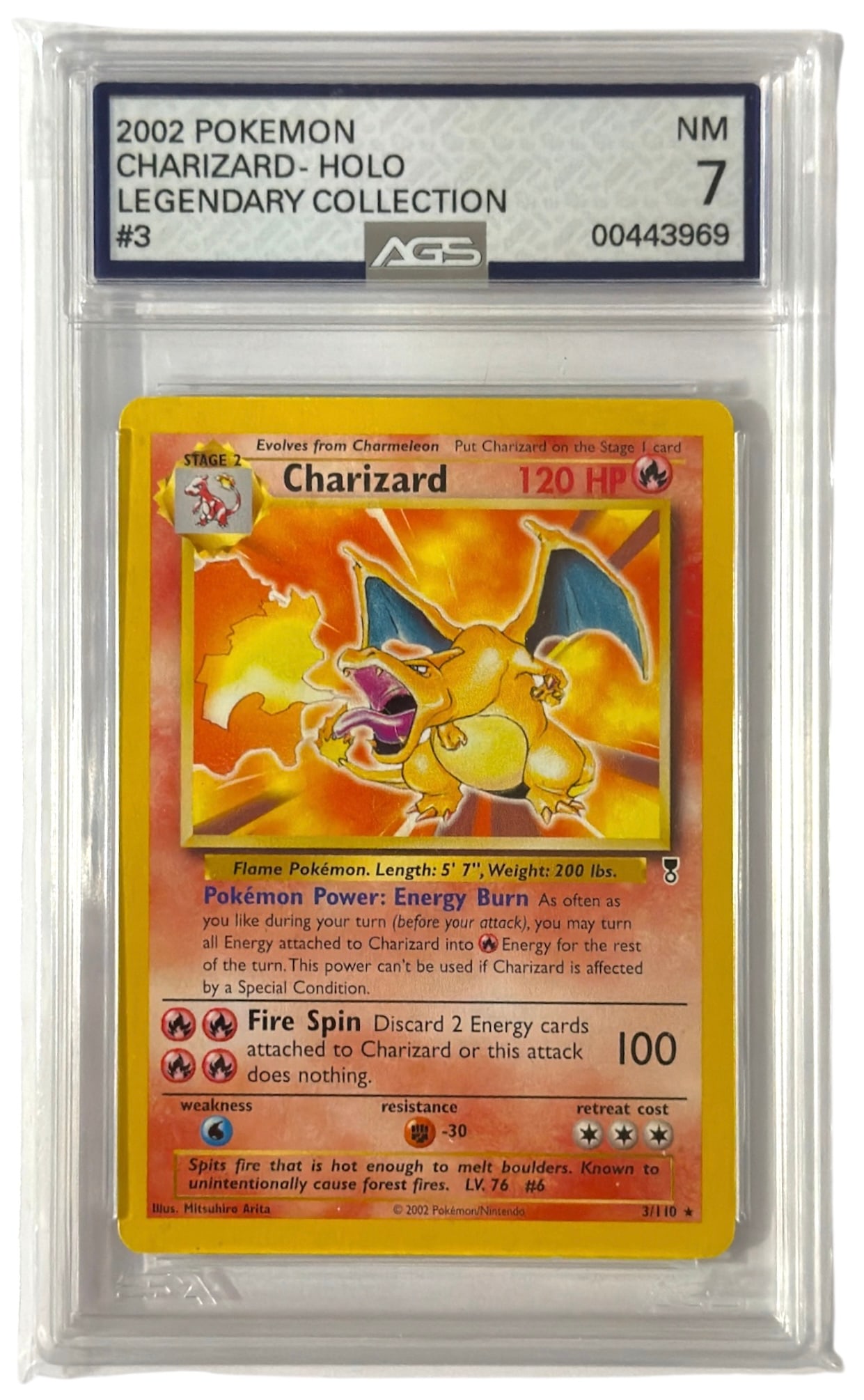2002 Charizard | Pokemon Legendary Collection | No. 3 | Graded 7 (1 of 2)