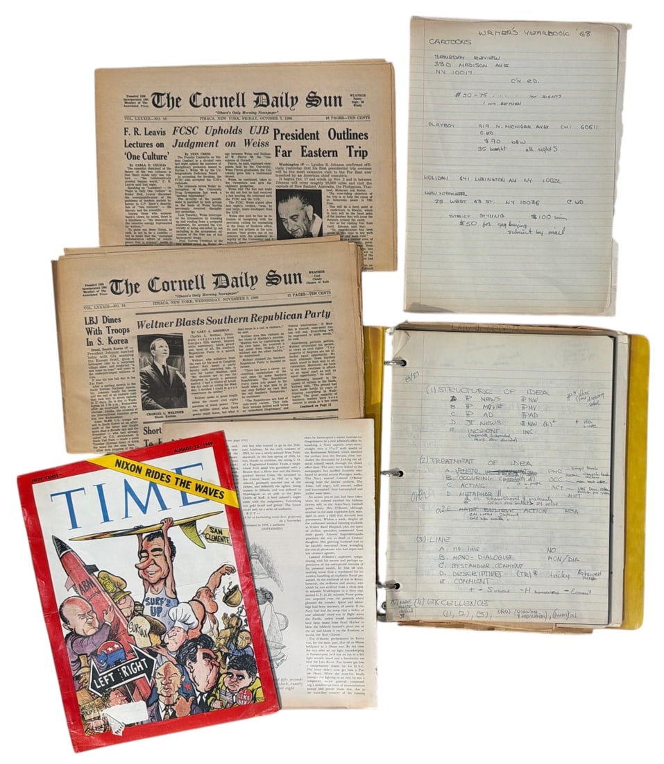 Vintage Newpaper Drawing and Notes Binder: Vintage Newpaper Drawing and Notes Binder