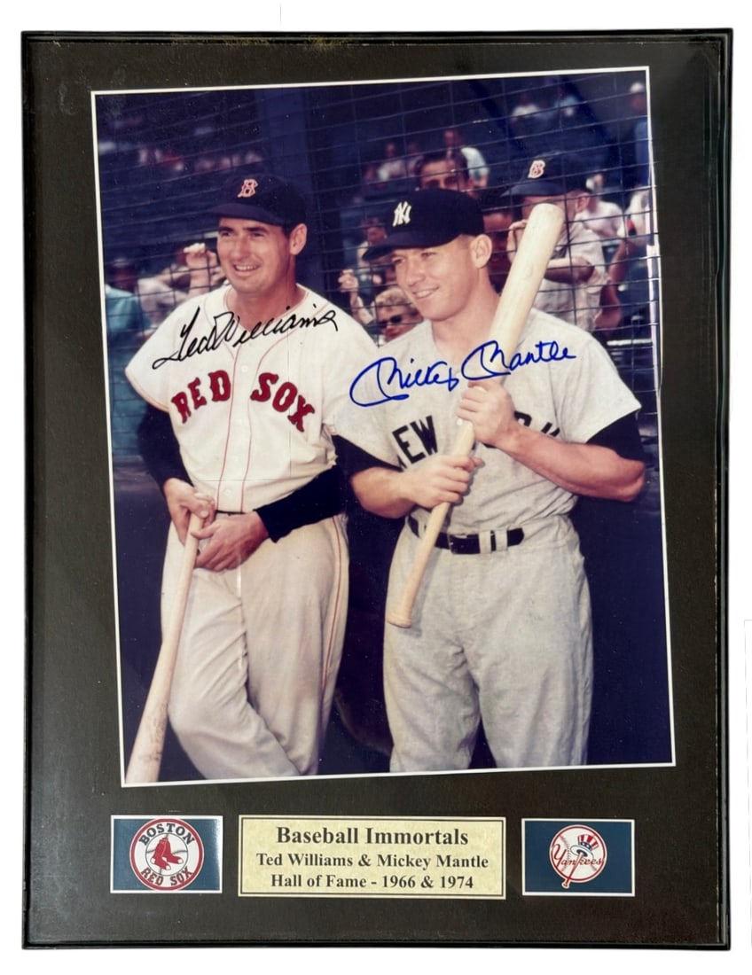 Photo of Mickey Mantle and Ted Williams: Photo of Mickey Mantle and Ted Williams