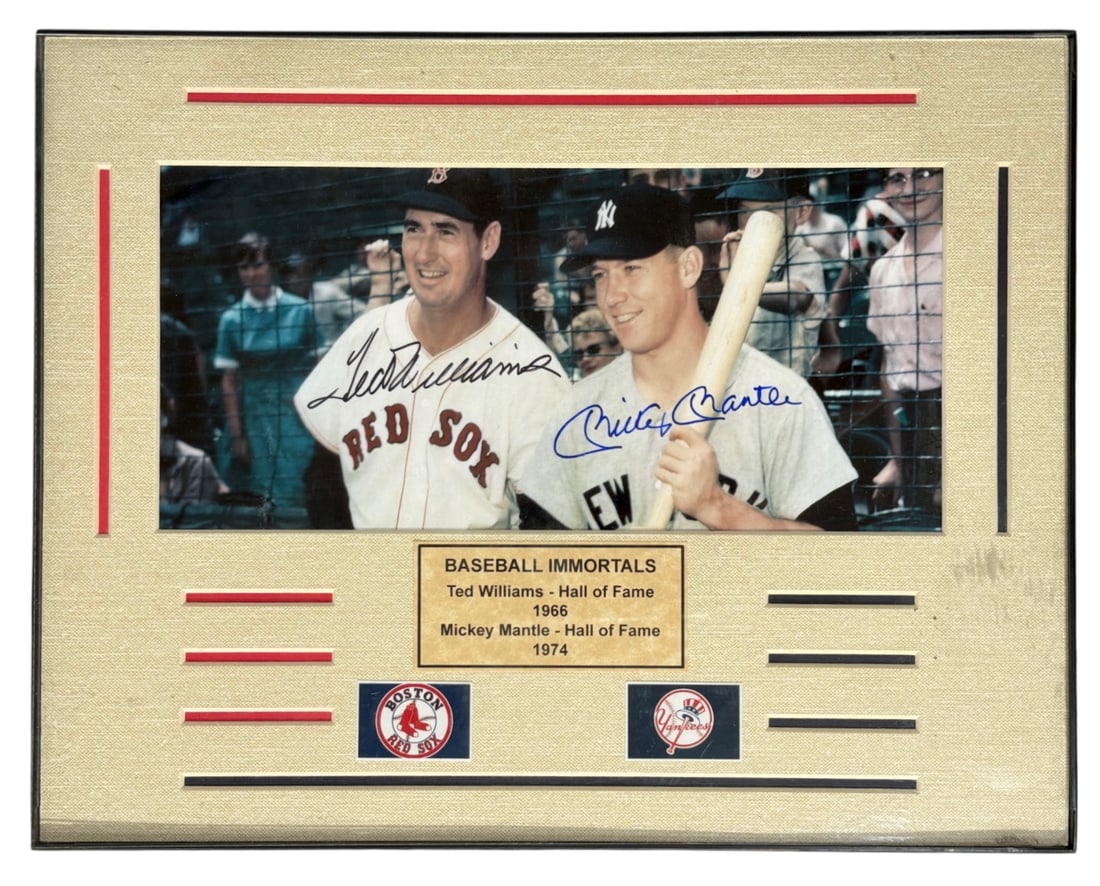 Photo of Mickey Mantle and Ted Williams: Photo of Mickey Mantle and Ted Williams
