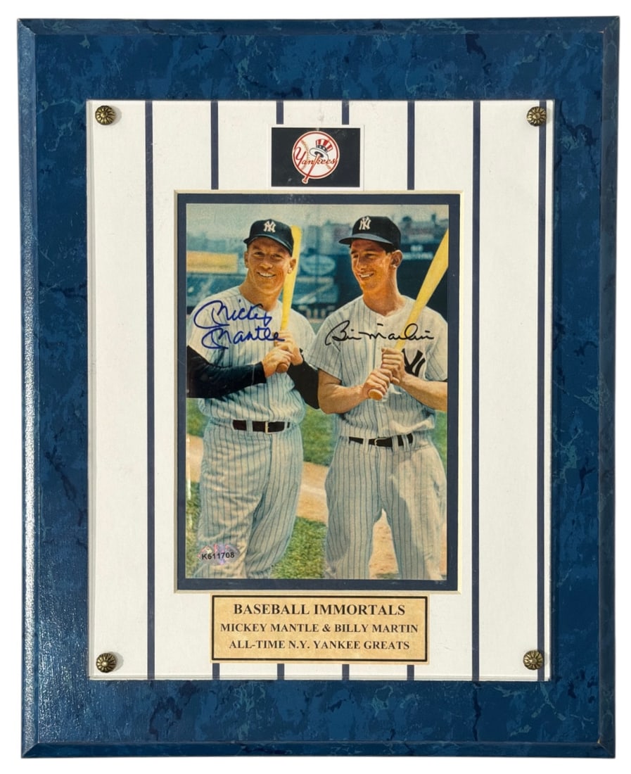 Photo of Mickey Mantle and Billy Martin: Photo of Mickey Mantle and Billy Martin