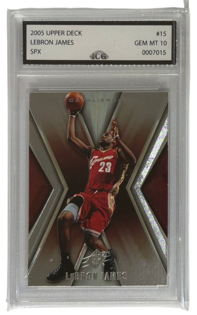 2005 Upper Deck Lebron James SPX | No. 15 | Graded 10: 2005 Upper Deck Lebron James SPX | No. 15 | Graded 10