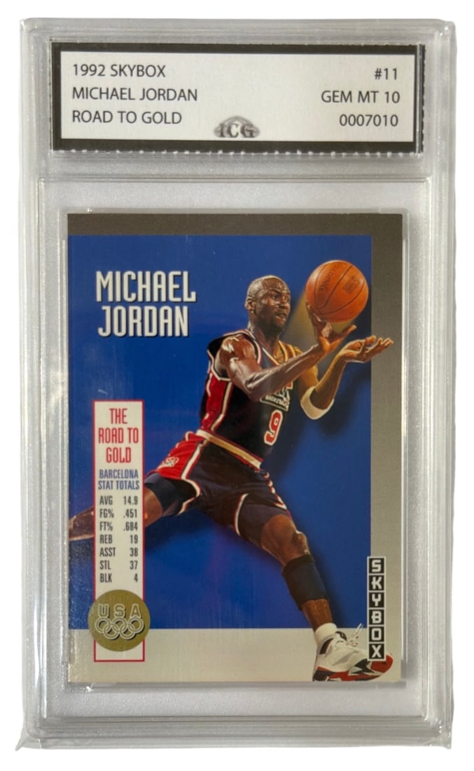 1992 Skybox Michael Jordan Road to Gold | No. 11 | Graded 10: 1992 Skybox Michael Jordan Road to Gold | No. 11 | Graded 10