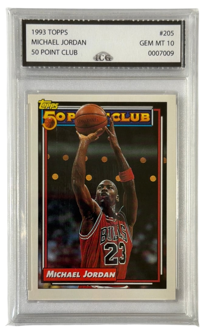 1993 Topps Michael Jordan 50 Point Club | No. 205 | Graded 10 (1 of 2)