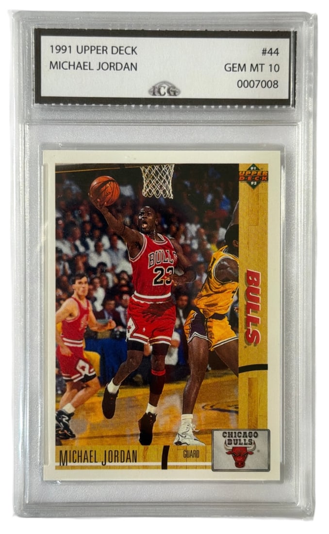 1991 Upper Deck Michael Jordan Trading Card | No. 44 | Graded 10 (1 of 2)