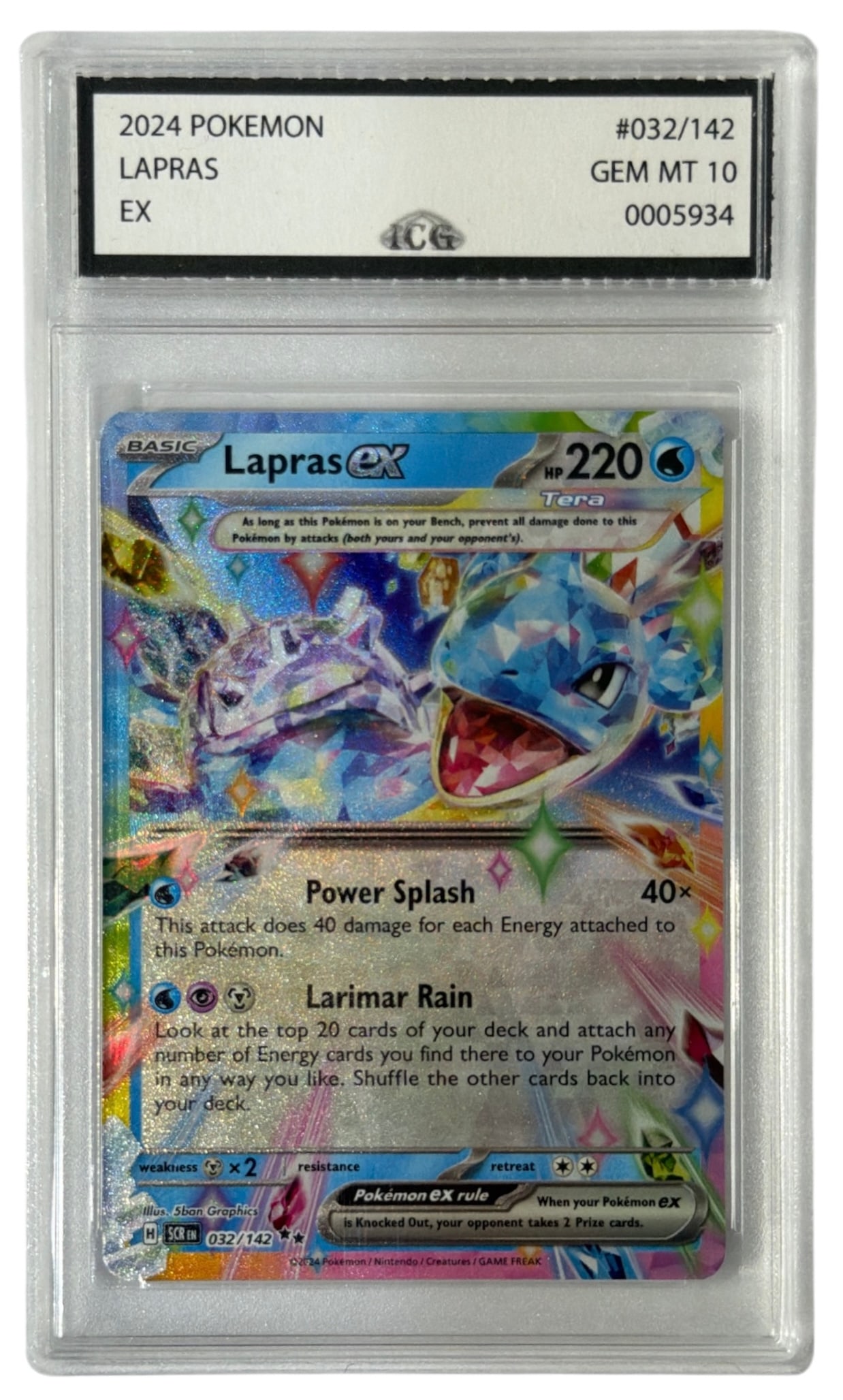 2024 Lapras | Pokemoon EX | No. 32 | Graded 10: 2024 Lapras | Pokemoon EX | No. 32 | Graded 10