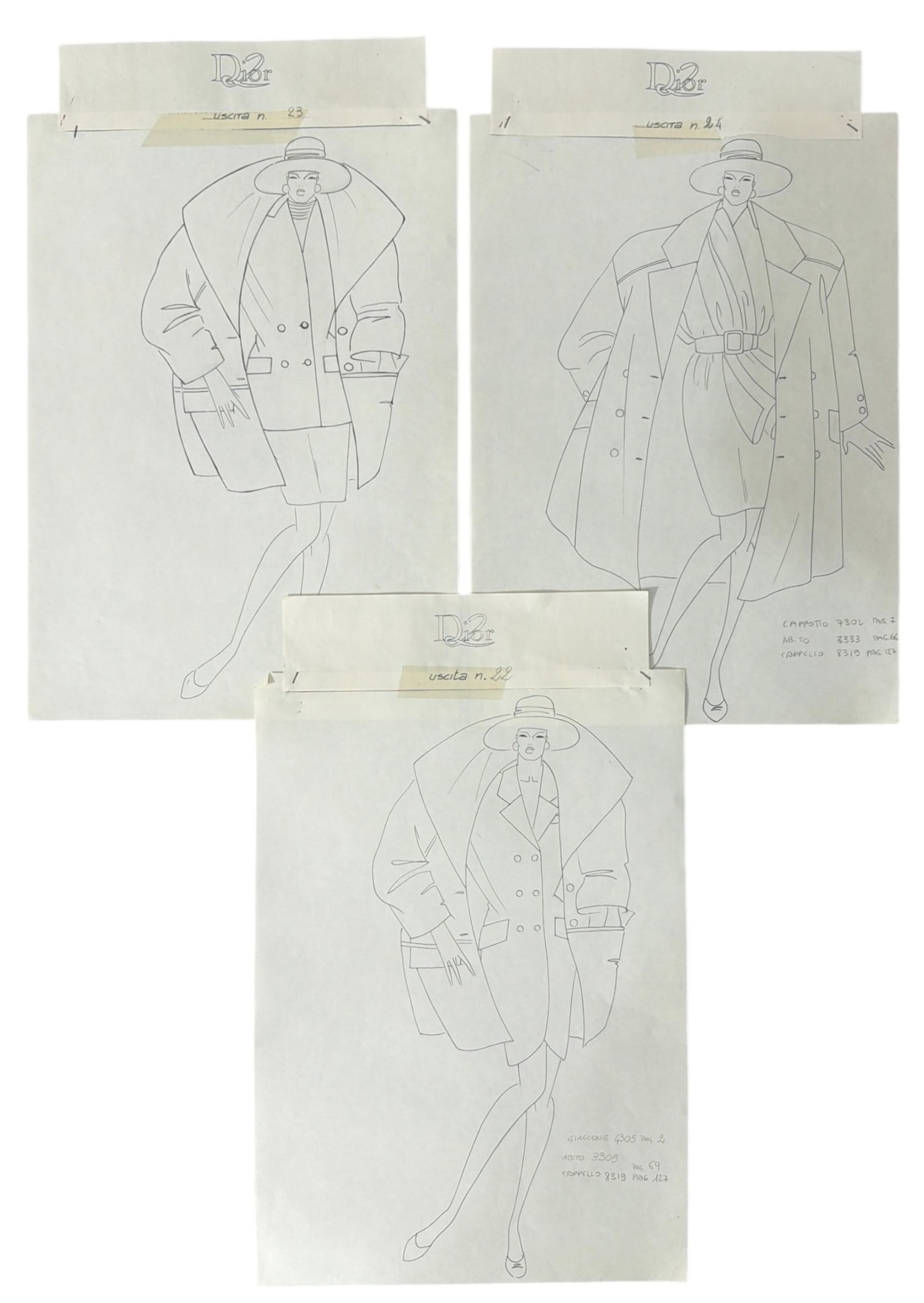 Designer Hand Drawn Artwork From Fashion Company Dior: Designer Hand Drawn Artwork From Fashion Company Dior