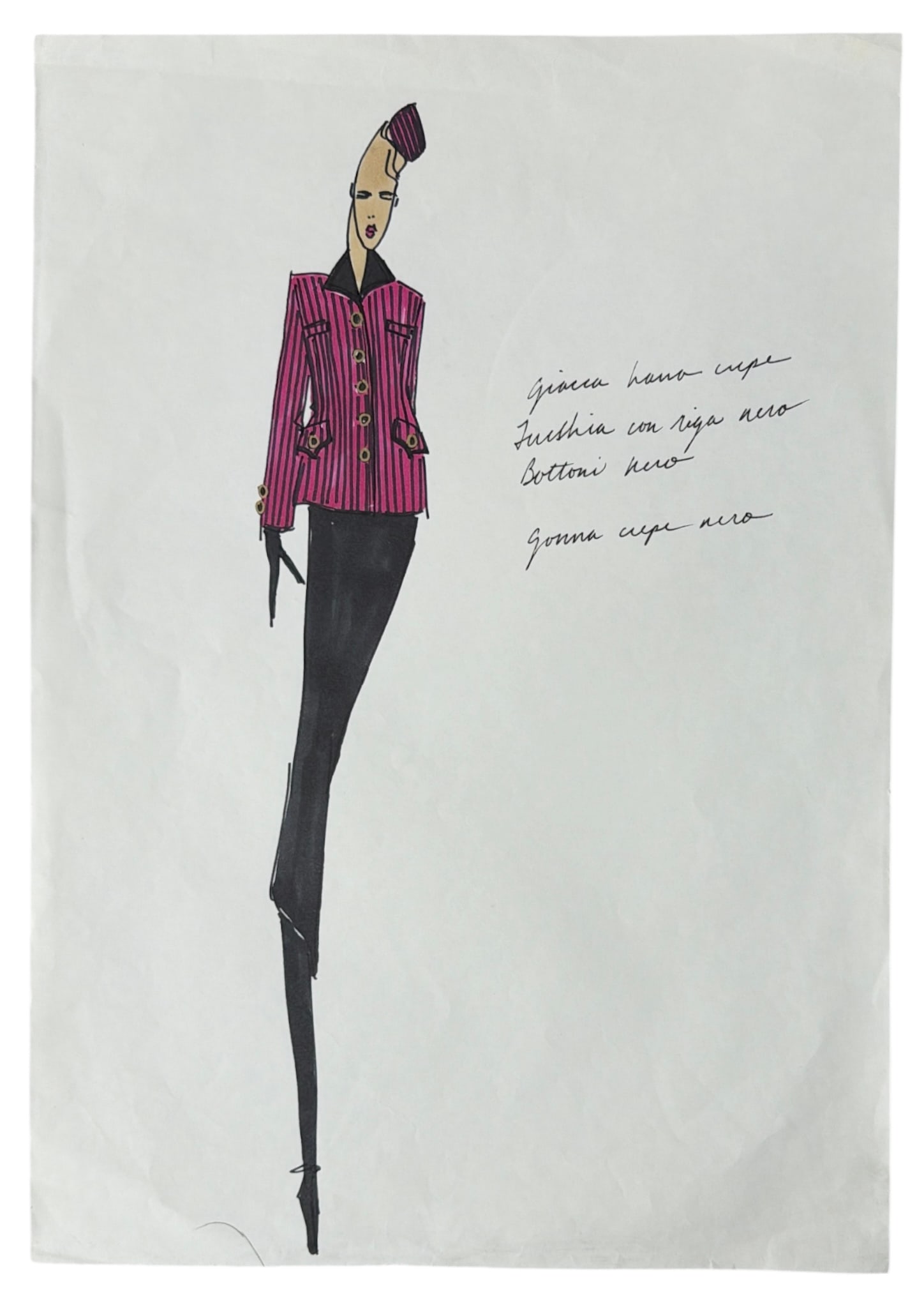 Designer Hand Drawn Artwork From Fashion Designer: Designer Hand Drawn Artwork From Fashion Designer
