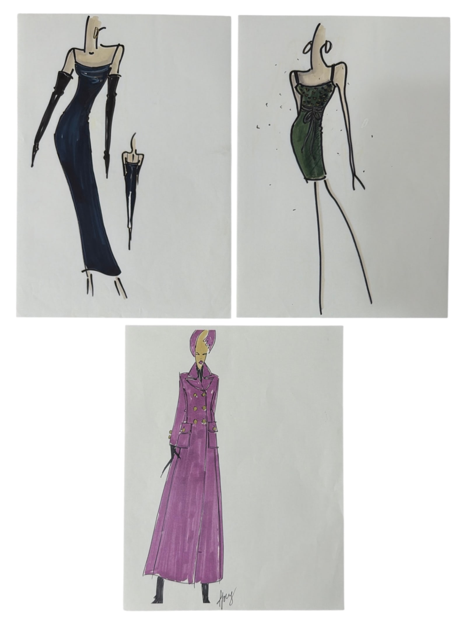 Designer Hand Drawn Artworks From Fashion Designer: Designer Hand Drawn Artworks From Fashion Designer