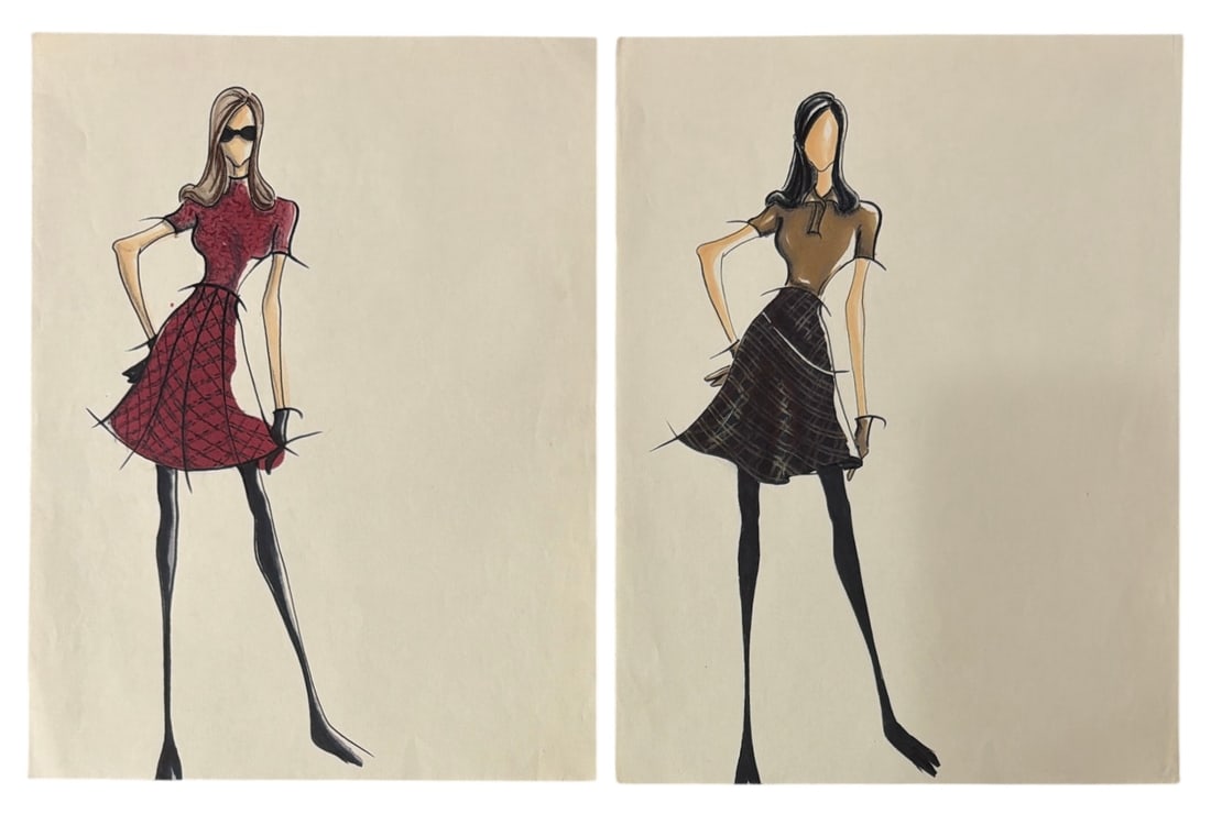 Designer Hand Drawn Artworks From Fashion Designer: Designer Hand Drawn Artworks From Fashion Designer