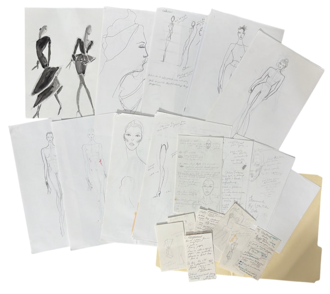Designer Hand Drawn Artworks and Notes From Fashion Designer: Designer Hand Drawn Artworks and Notes From Fashion Designer