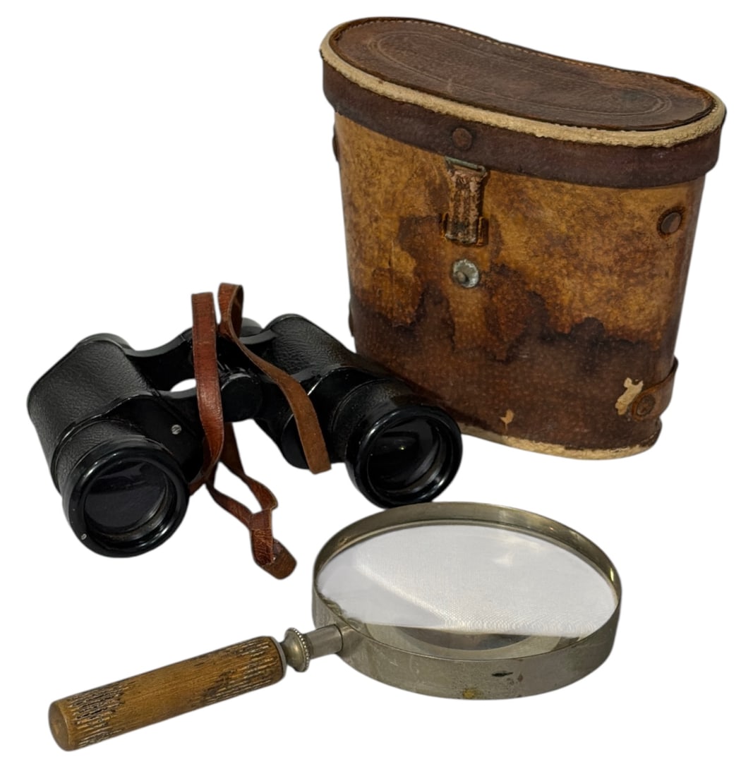Carl Zeiss Jena Skyline 7x35 Binoculars with Carrying Case and a Magnifying Glass: Carl Zeiss Jena Skyline 7x35 Binoculars with Carrying Case and a Magnifying Glass