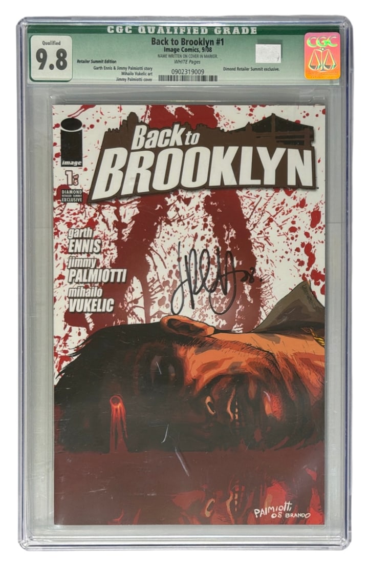 SIGNED Image Comics Back to Brooklyn | No. 1 | Graded 9.8: SIGNED Image Comics Back to Brooklyn | No. 1 | Graded 9.8