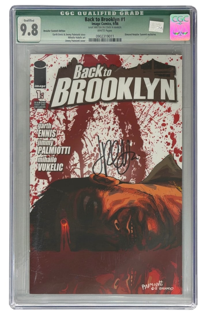 SIGNED Image Comics Back to Brooklyn | No. 1 | Graded 9.8: SIGNED Image Comics Back to Brooklyn | No. 1 | Graded 9.8