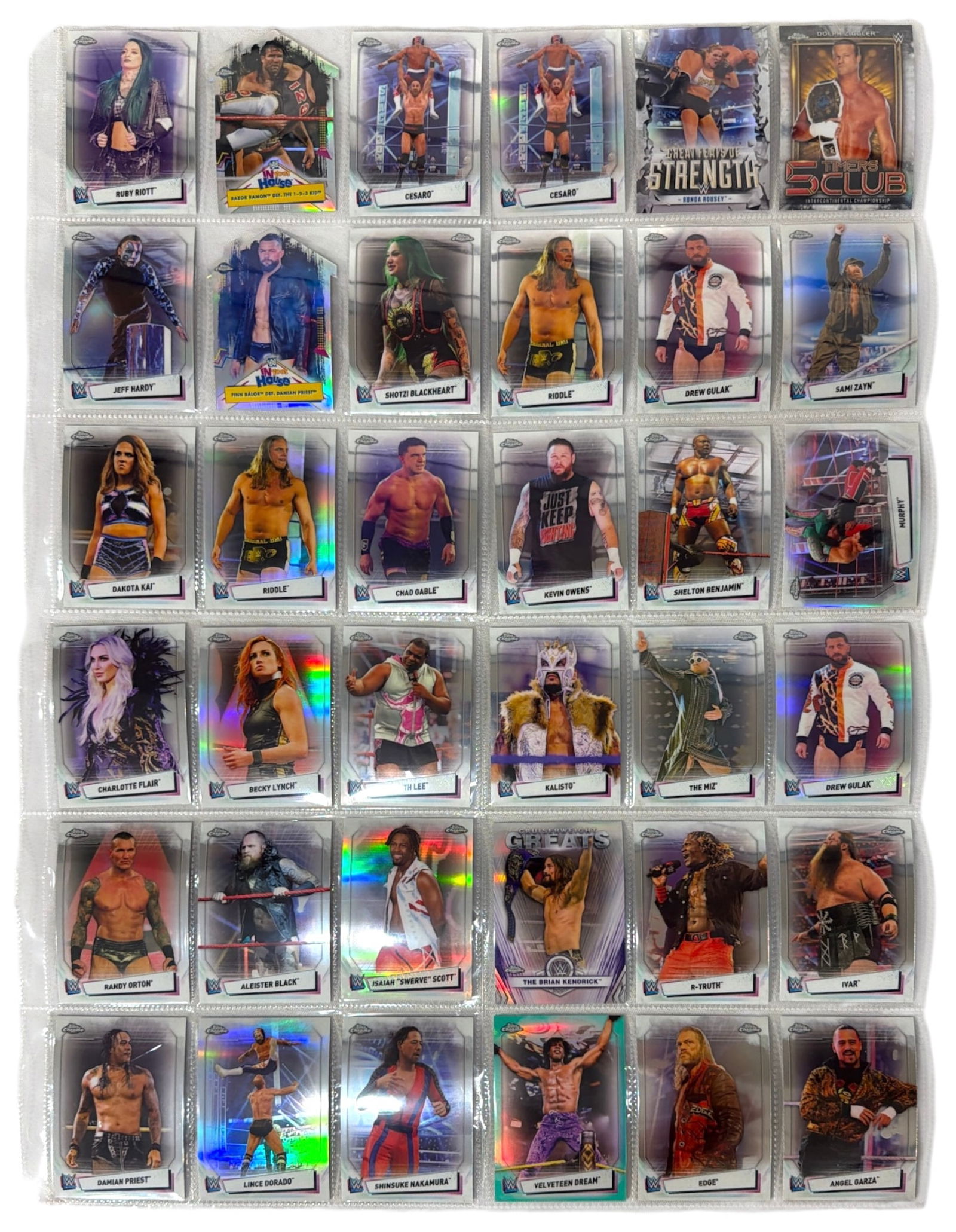 2021 Topps WWE Chrome Trading Card Collection: AUTHENTICATION HAS NOT BEEN PERFORMED TO GUARANTEE VERIFICATION | All purchases are made at the buyers discretion