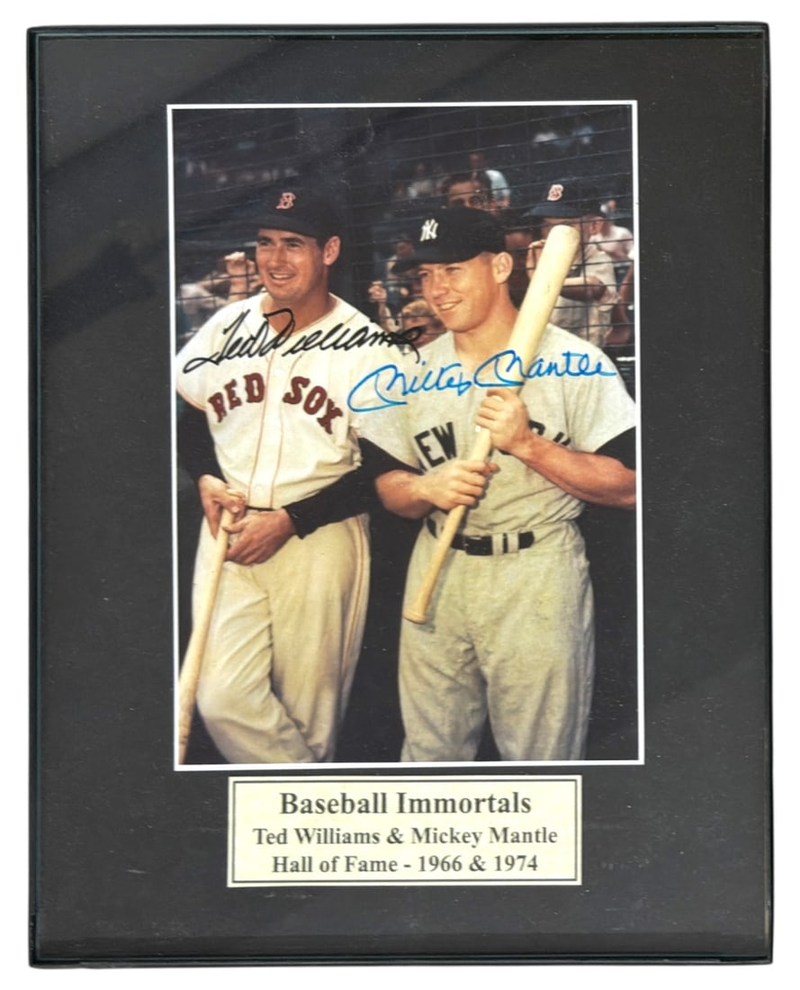 Photo of Mickey Mantle and Ted Williams: Photo of Mickey Mantle and Ted Williams