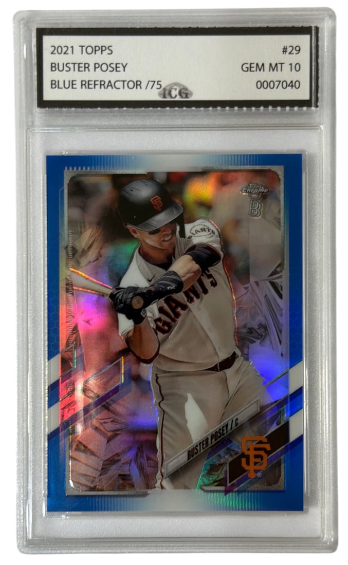2021 Topps Buster Posey Graded Trading Card | No. 29 | Graded 10: 2021 Topps Buster Posey Graded Trading Card | No. 29 | Graded 10