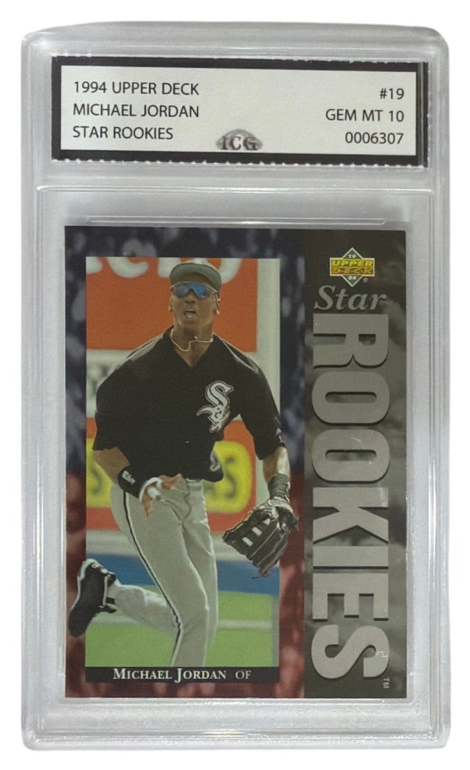 1994 Upper Deck Michael Jordan Trading Card | Star Rookies | No. 19 | Graded 10: 1994 Upper Deck Michael Jordan Trading Card | Star Rookies | No. 19 | Graded 10