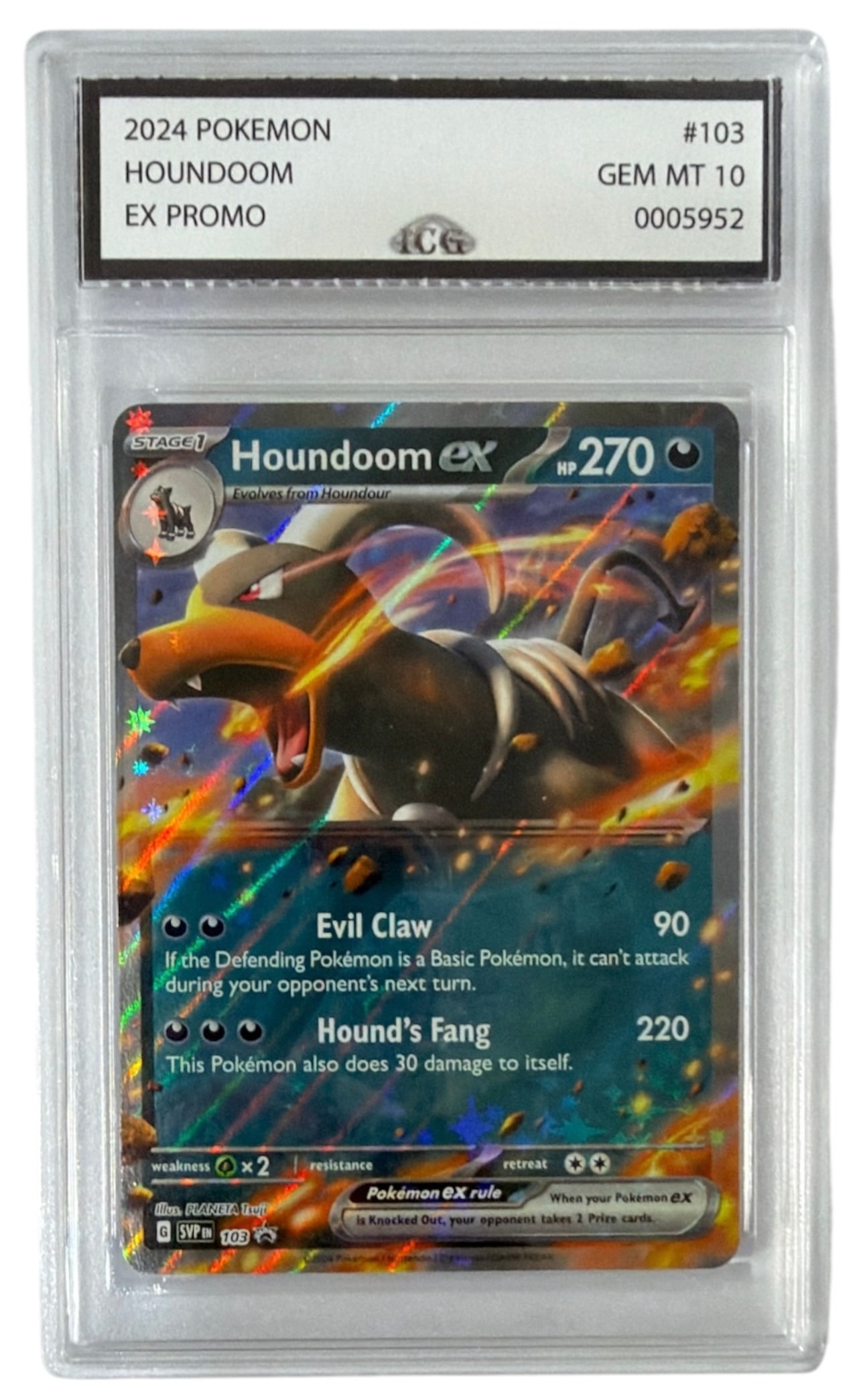 2024 Houndoom | Pokemon EX Promo | No. 103 | Graded 10: 2024 Houndoom | Pokemon EX Promo | No. 103 | Graded 10