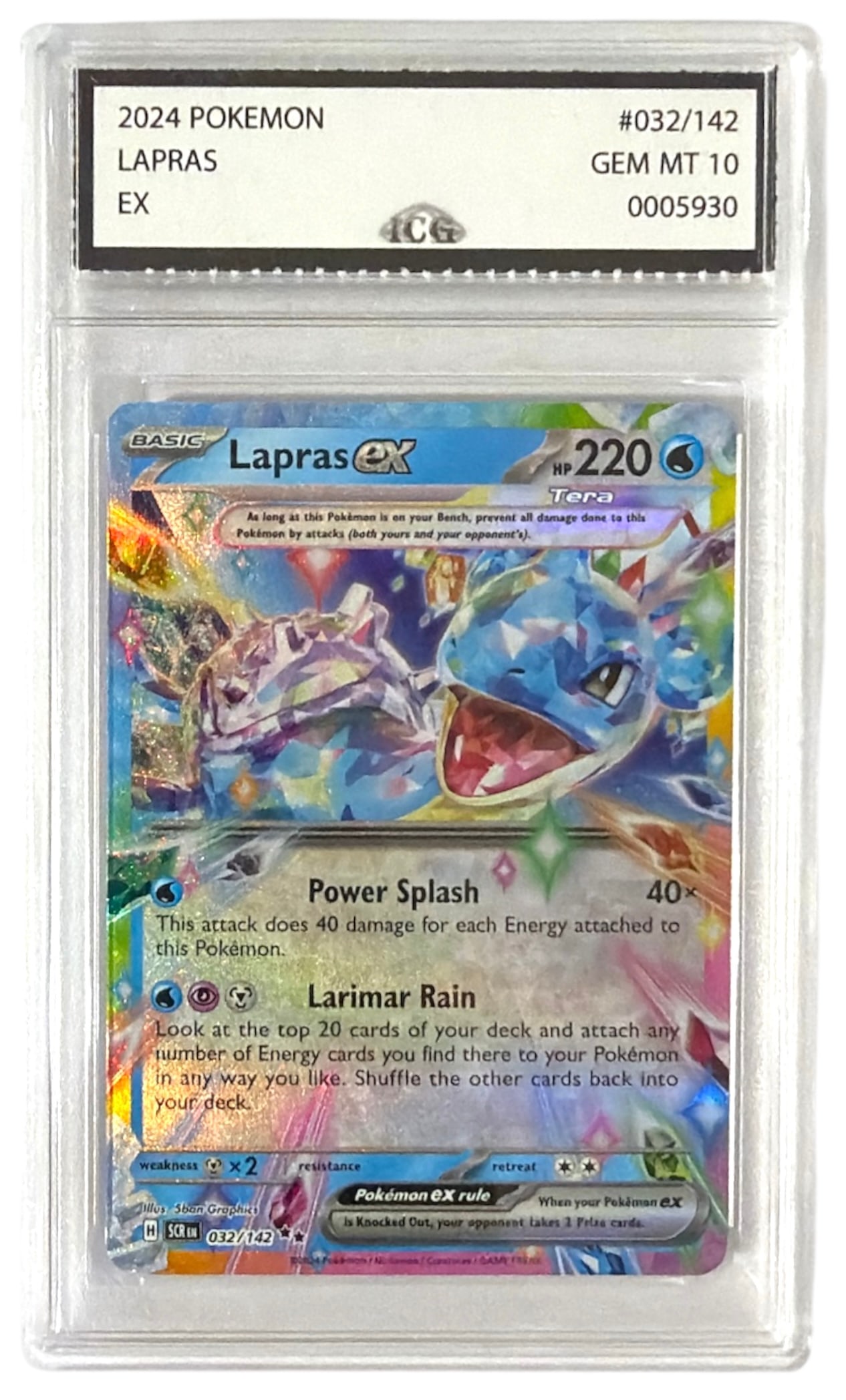 2024 Lapras | Pokemon EX | No. 32 | Graded 10: 2024 Lapras | Pokemon EX | No. 32 | Graded 10