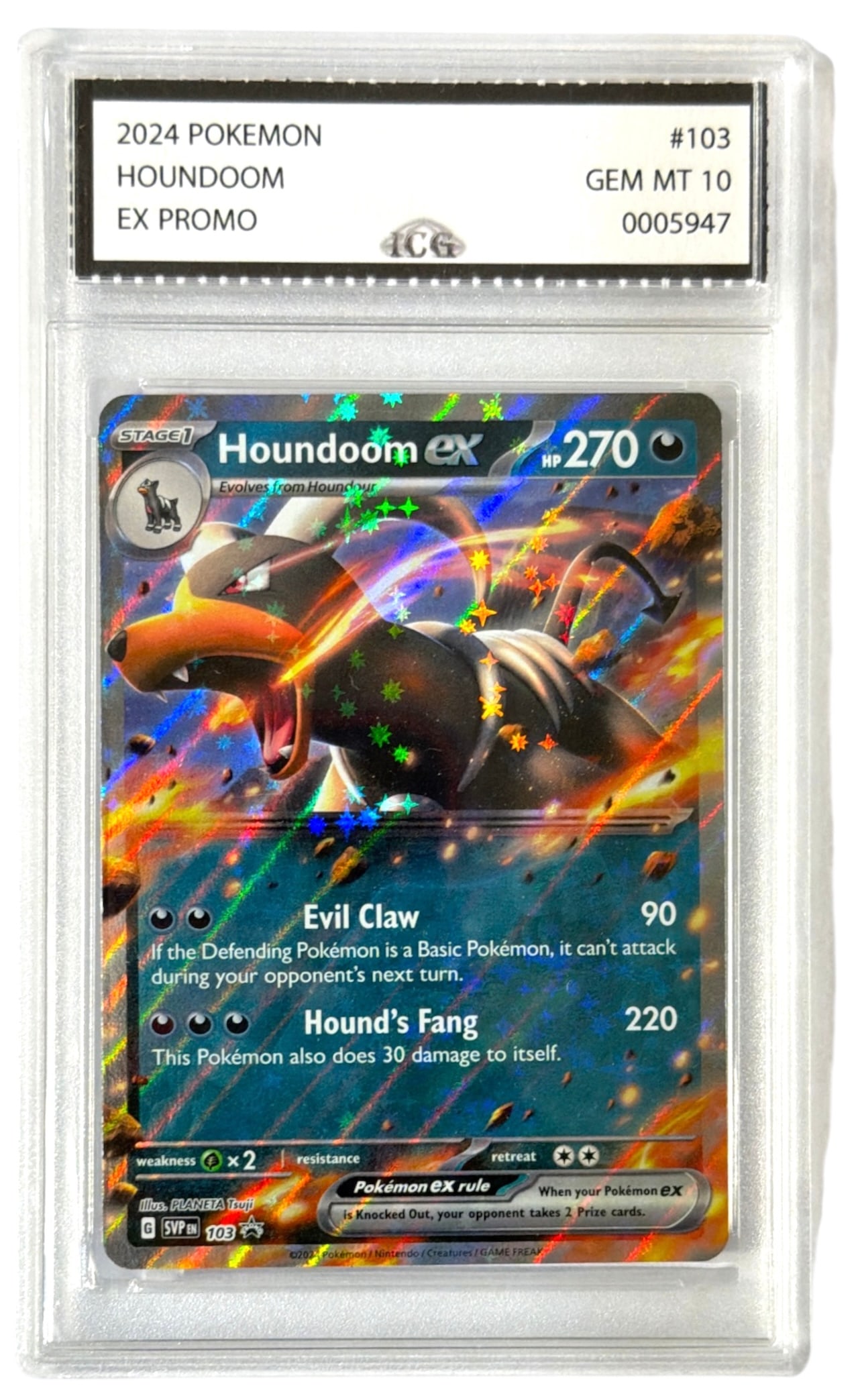 2024 Houndoom | Pokemon EX Promo | No. 103 | Graded 10: 2024 Houndoom | Pokemon EX Promo | No. 103 | Graded 10