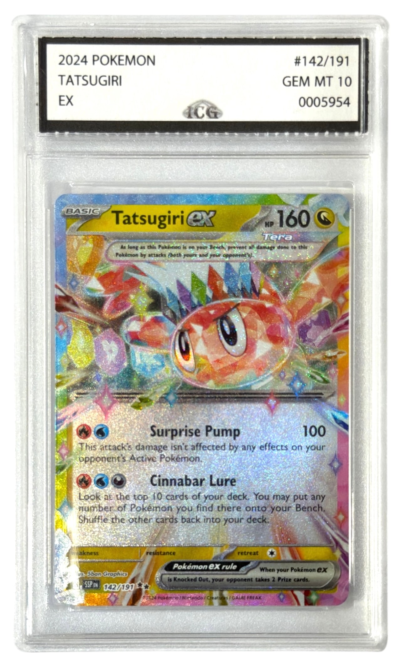 2024 Tatsugiri | Pokemon EX | No. 142 | Graded 10: 2024 Tatsugiri | Pokemon EX | No. 142 | Graded 10