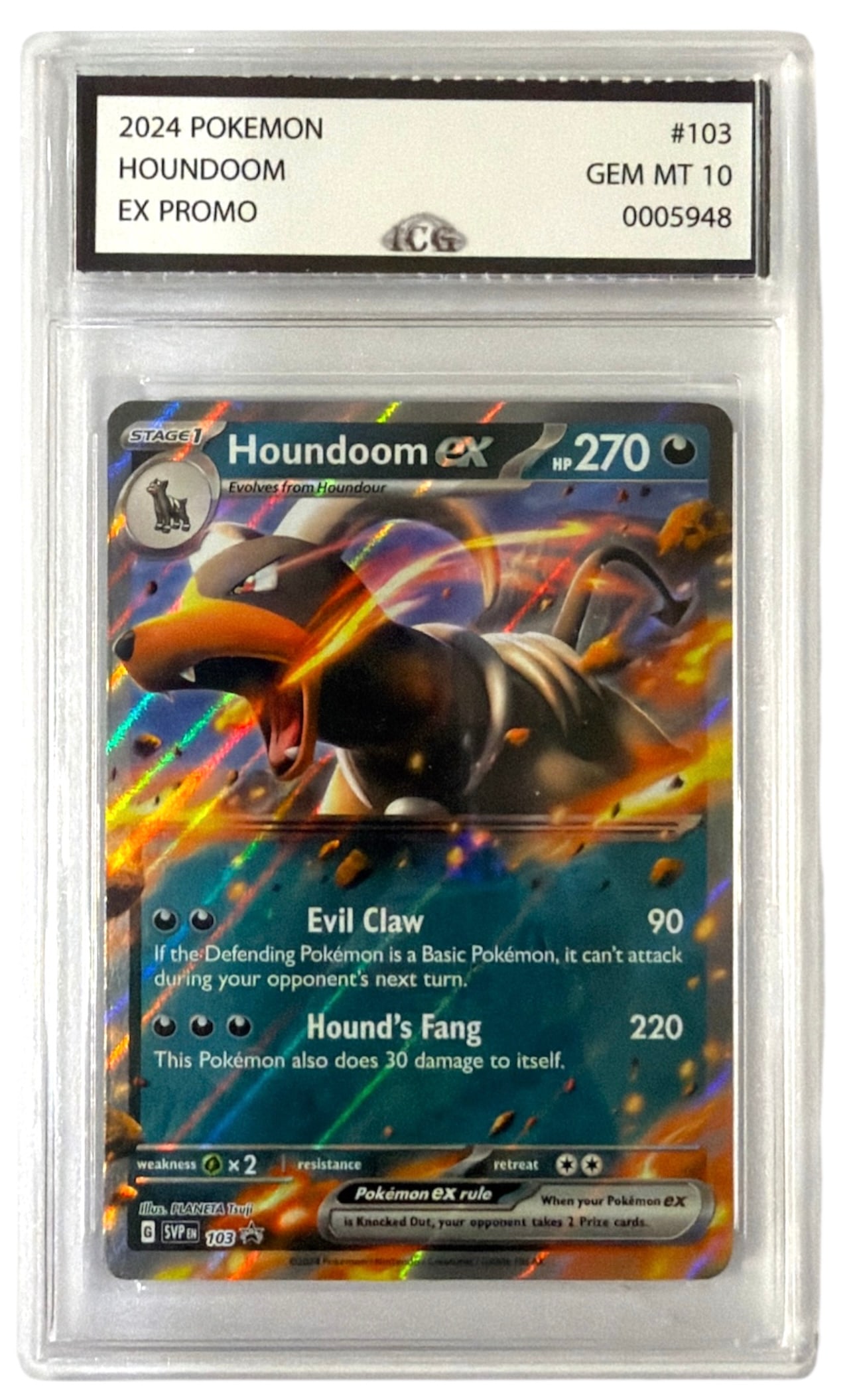 2024 Houndoom | Pokemon EX Promo | No. 103 | Graded 10: 2024 Houndoom | Pokemon EX Promo | No. 103 | Graded 10