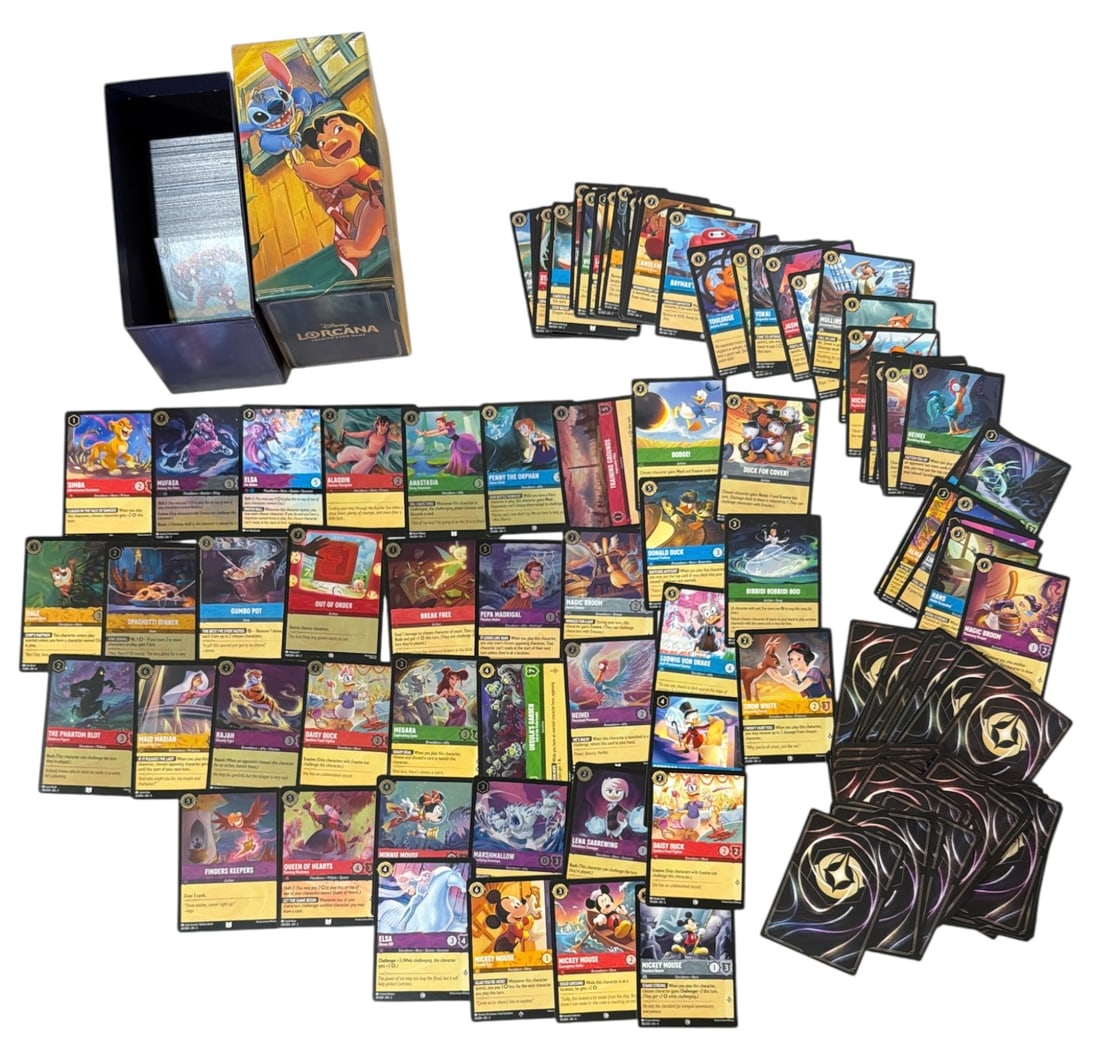 Disney Lorcana Trading Card Collection: AUTHENTICATION HAS NOT BEEN PERFORMED TO GUARANTEE VERIFICATION | All purchases are made at the buyers discretion