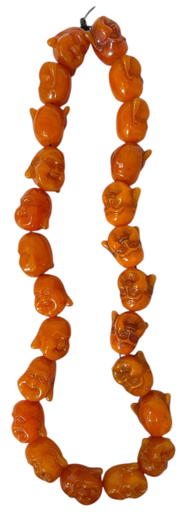 Chinese Necklace | Carved Buddha Head Beads: Chinese Necklace | Carved Buddha Head Beads