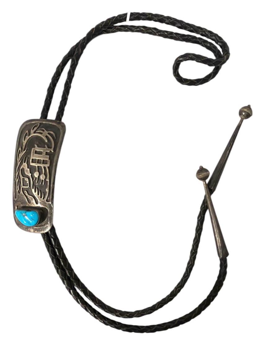 Navajo Style Bolo Tie: Navajo Style Bolo Tie