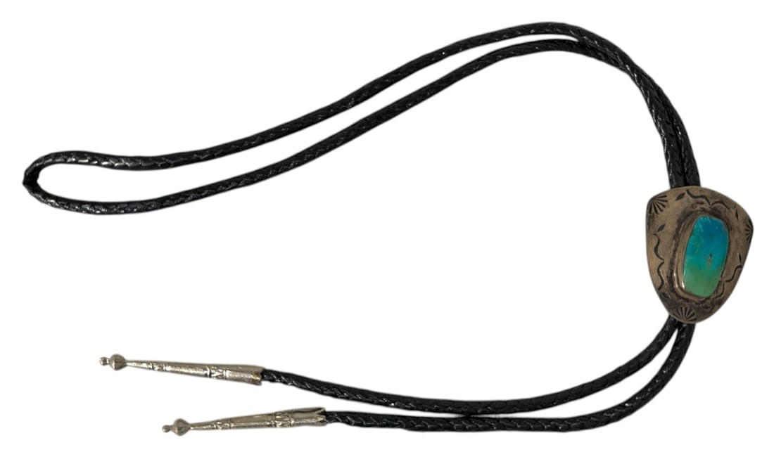 Navajo Style Bolo Tie: Navajo Style Bolo Tie