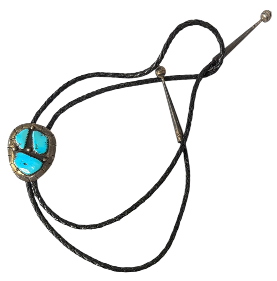 Navajo Style Bolo Tie: Navajo Style Bolo Tie