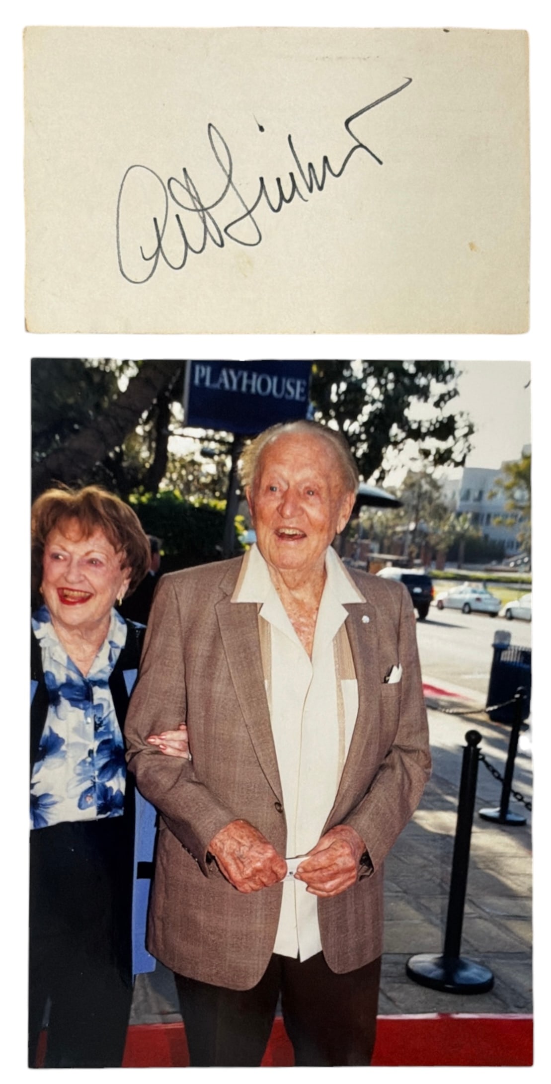 Autograph of Art Linkletter and Photo | no coa: AUTHENTICATION HAS NOT BEEN PERFORMED TO GUARANTEE VERIFICATION | All purchases are made at the buyers discretion