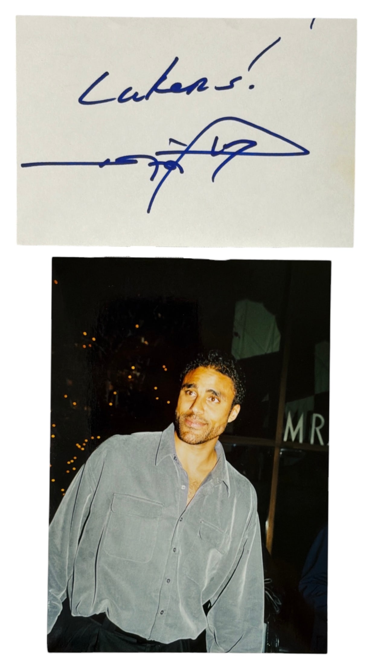 Autograph of Rick Fox and Photo | no coa: AUTHENTICATION HAS NOT BEEN PERFORMED TO GUARANTEE VERIFICATION | All purchases are made at the buyers discretion