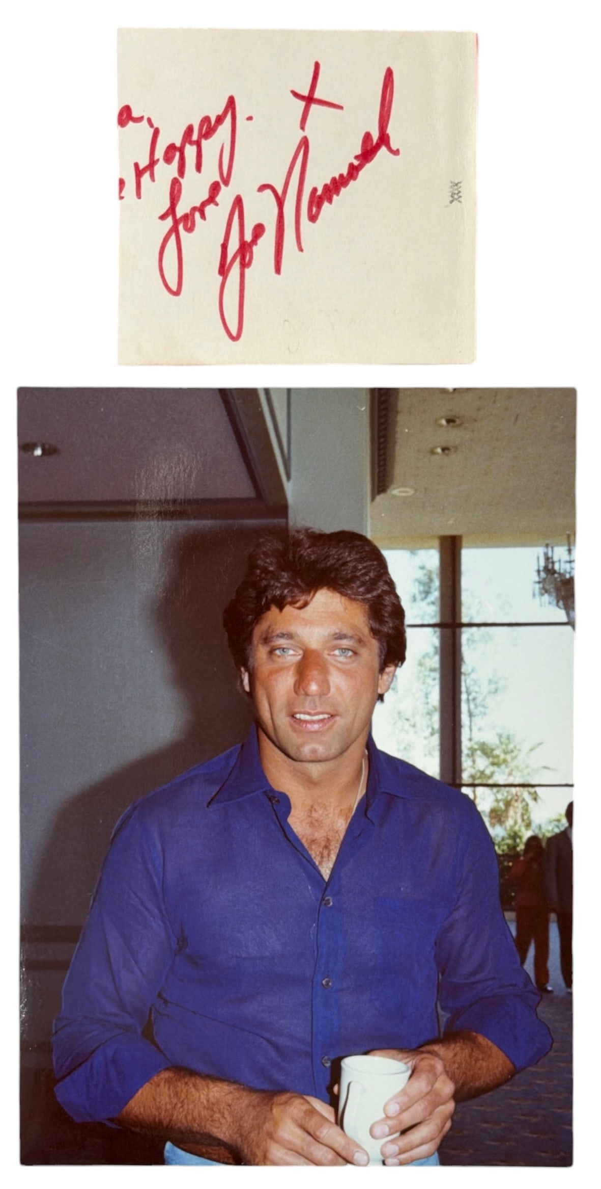 Autograph of Joe Namath and Photo | no coa: AUTHENTICATION HAS NOT BEEN PERFORMED TO GUARANTEE VERIFICATION | All purchases are made at the buyers discretion