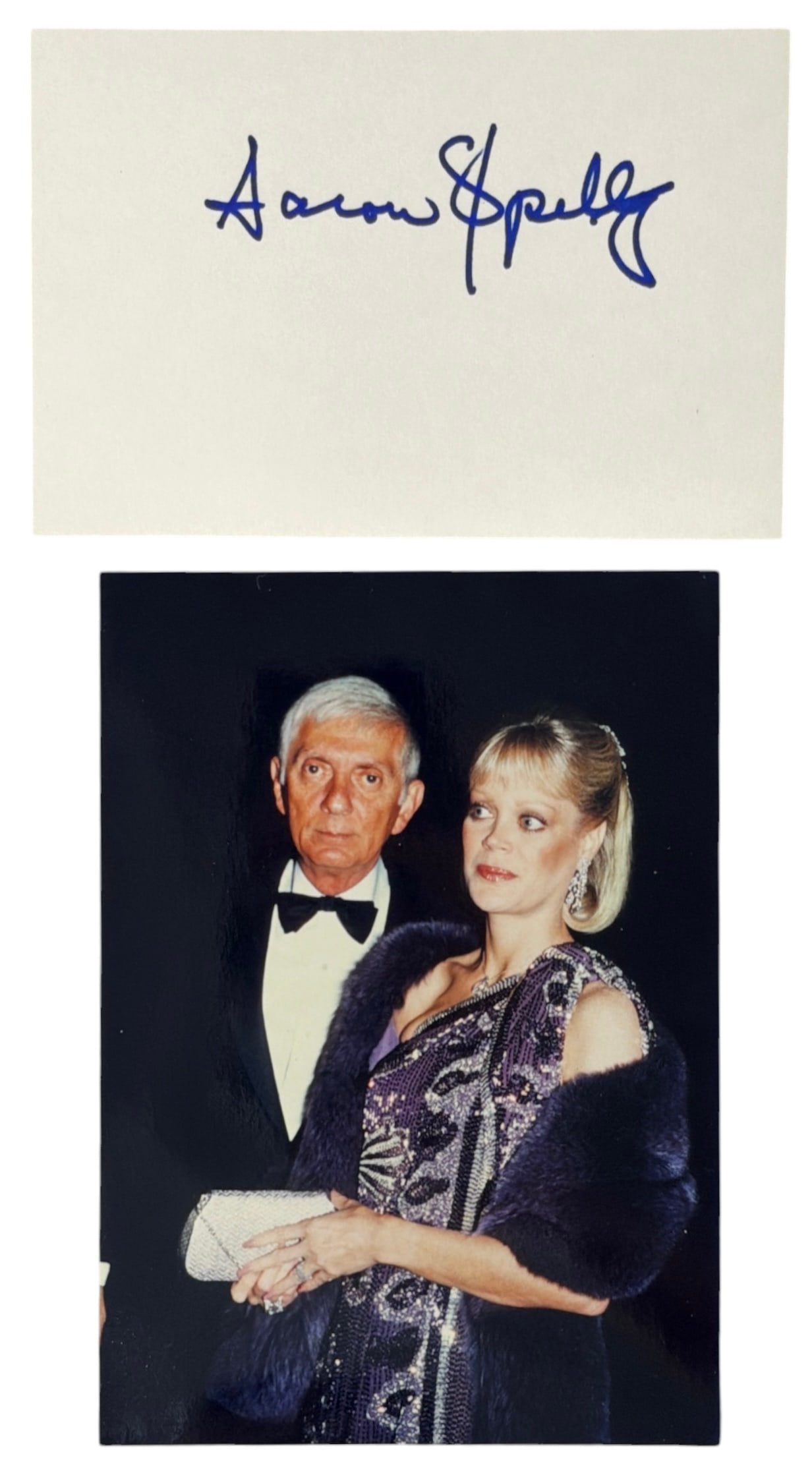 Autograph of Aaron Spellins and Photo | no coa: AUTHENTICATION HAS NOT BEEN PERFORMED TO GUARANTEE VERIFICATION | All purchases are made at the buyers discretion