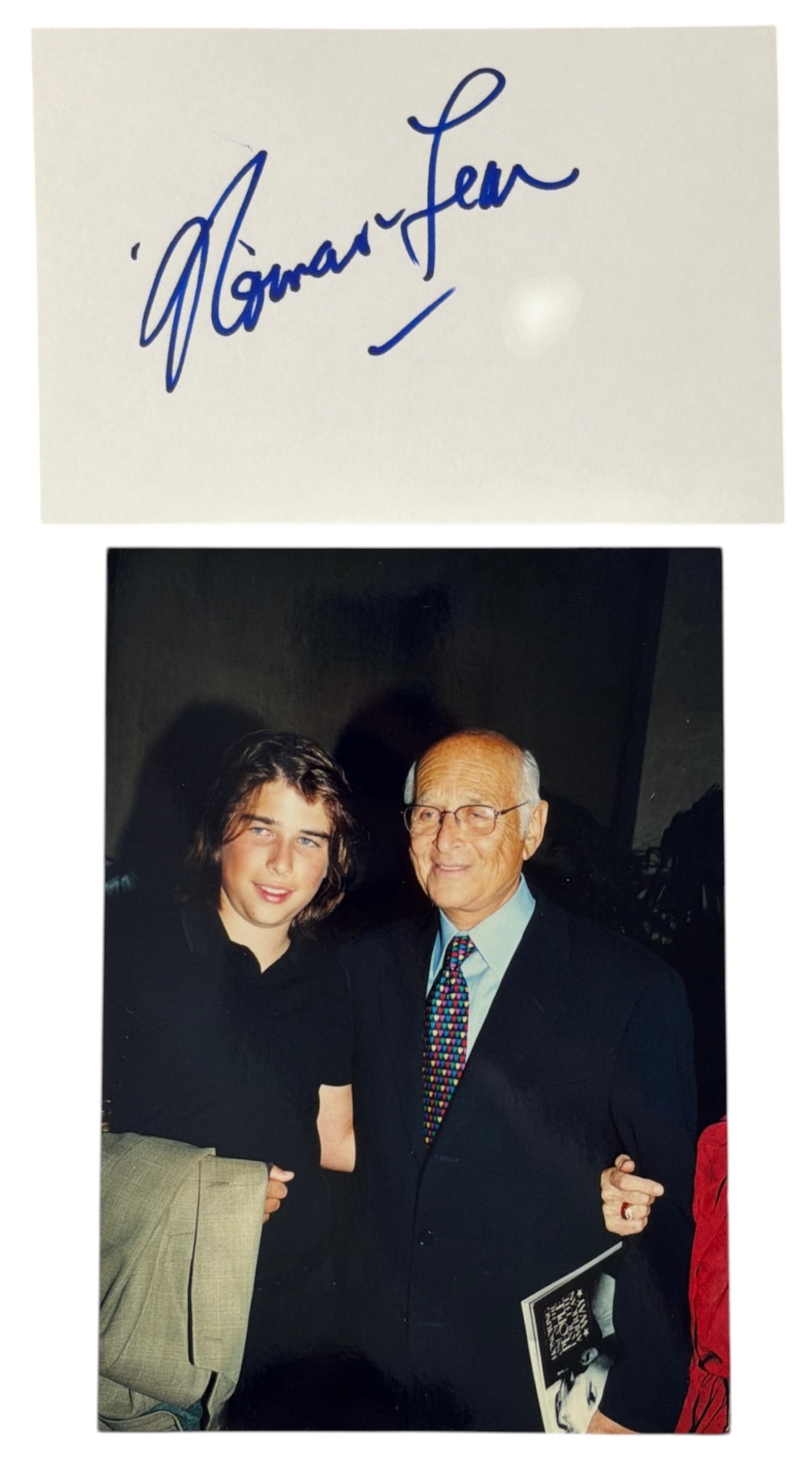 Autograph of Norman Lear and Photo | no coa: AUTHENTICATION HAS NOT BEEN PERFORMED TO GUARANTEE VERIFICATION | All purchases are made at the buyers discretion