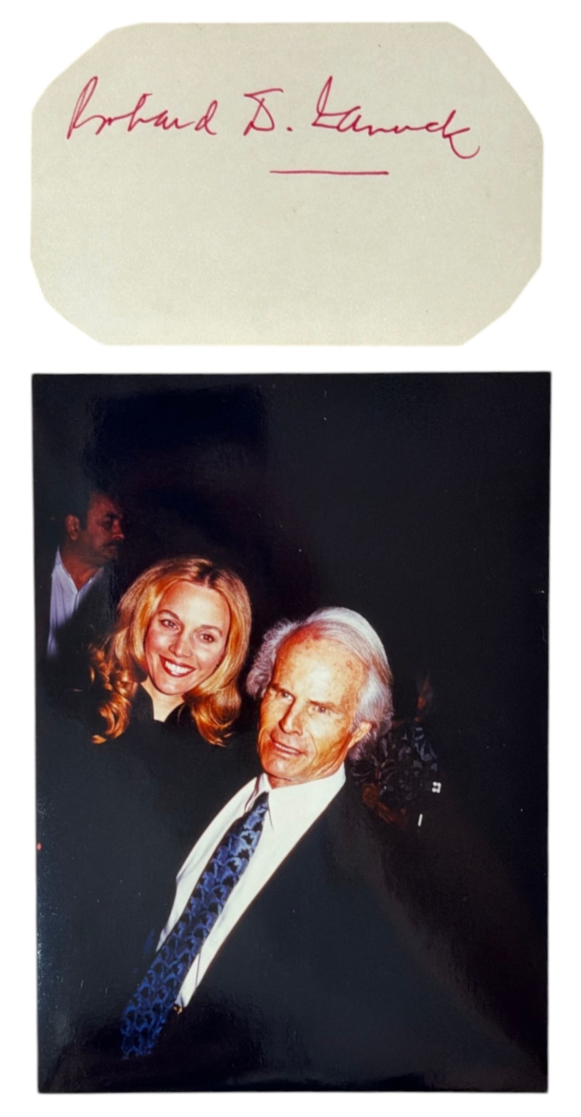 Autograph of Richard Zanuck and Photo | no coa: AUTHENTICATION HAS NOT BEEN PERFORMED TO GUARANTEE VERIFICATION | All purchases are made at the buyers discretion