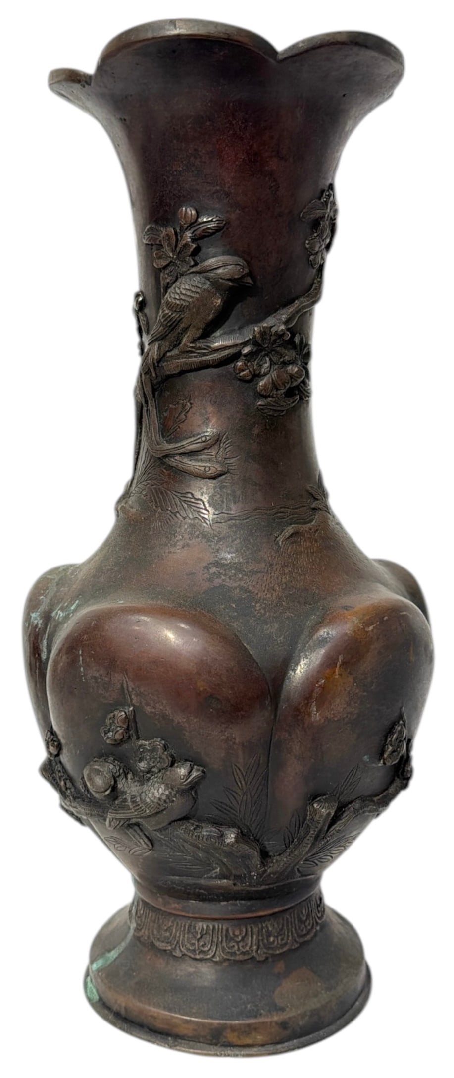 Antique Japanese Bronze Vase: Antique Japanese Bronze Vase