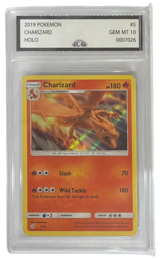 2019 Charizard | Pokemon Trading Card HOLO | No. 5 | Graded 10: 2019 Charizard | Pokemon Trading Card HOLO | No. 5 | Graded 10