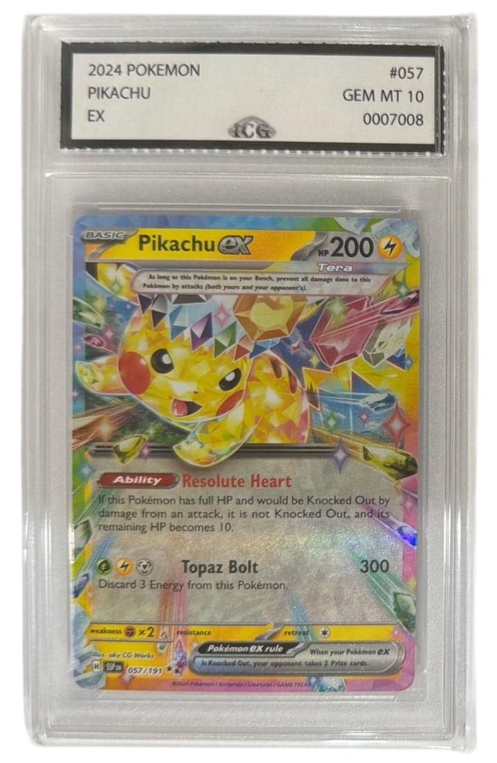 2024 Pikachu | Pokemon EX | No. 57 | Graded 10 (1 of 2)