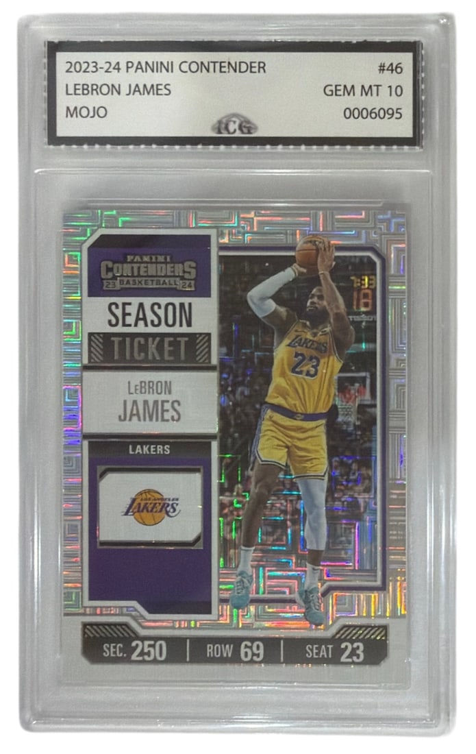 2023 to 24 Panini Contender | Lebron James | No. 46 | Graded 10: 2023 to 24 Panini Contender | Lebron James | No. 46 | Graded 10