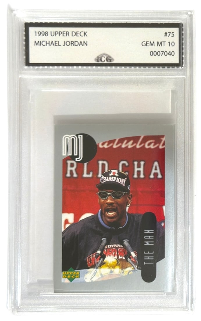 1998 Upper Deck Michael Jordan | No. 75 | Graded 10: 1998 Upper Deck Michael Jordan | No. 75 | Graded 10