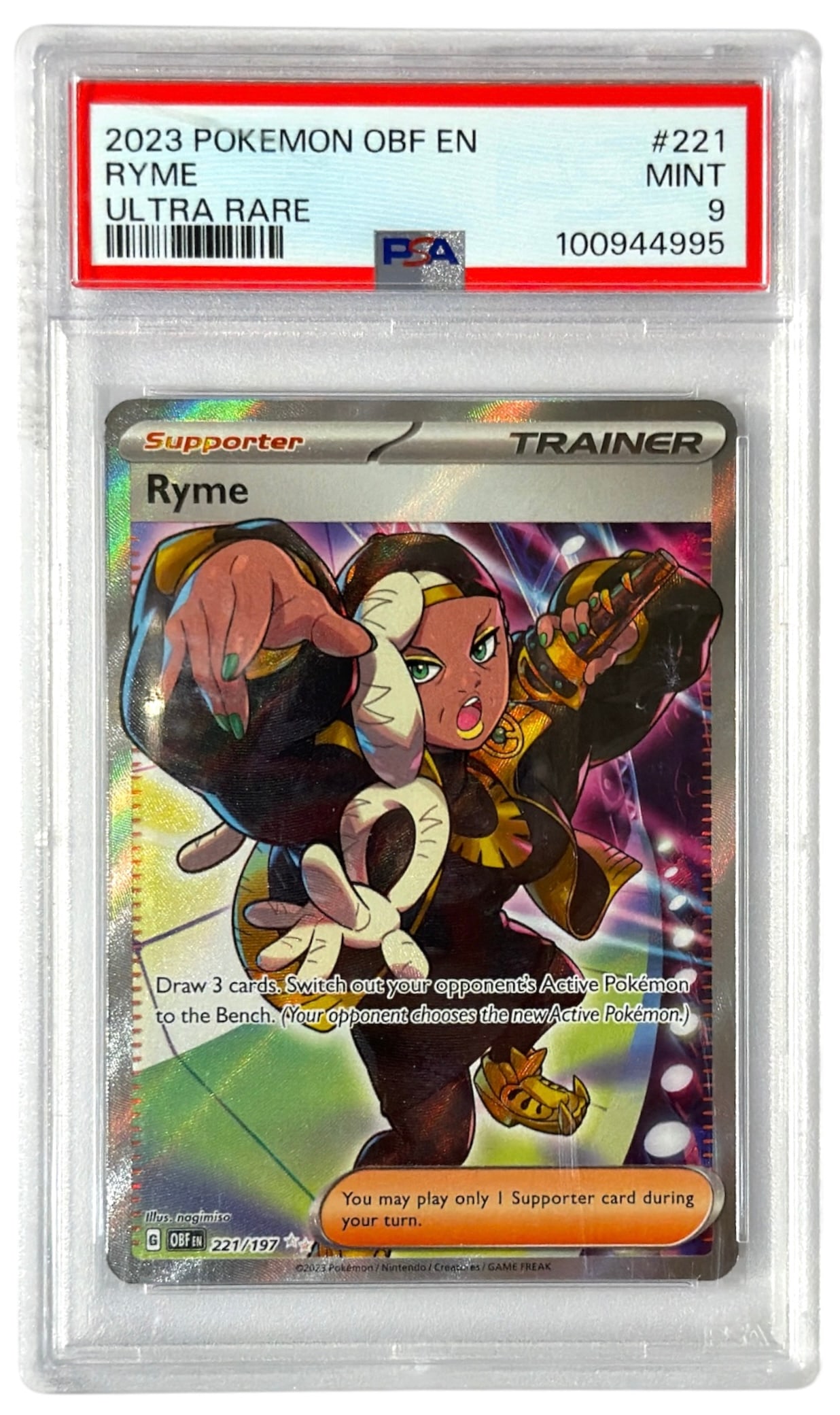 2023 Ryme | Pokemon ULTRA RARE | No. 221 | Graded 9: 2023 Ryme | Pokemon ULTRA RARE | No. 221 | Graded 9