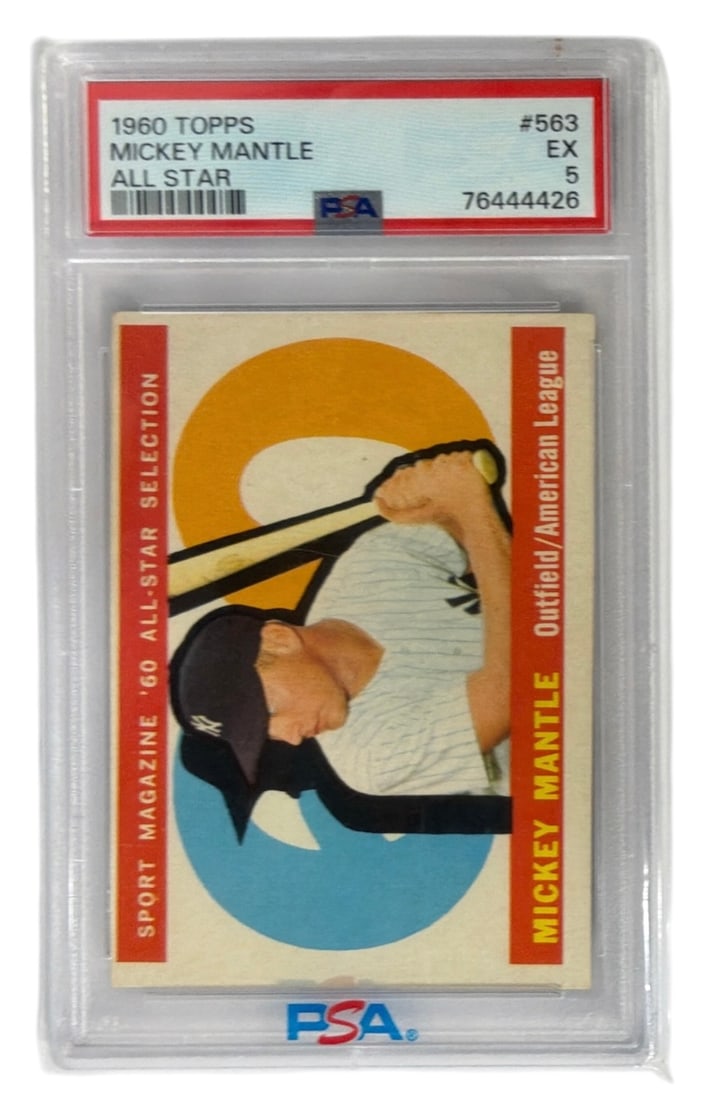 1960 Topps Mickey Mantle | No. 563 | Graded 5: 1960 Topps Mickey Mantle | No. 563 | Graded 5